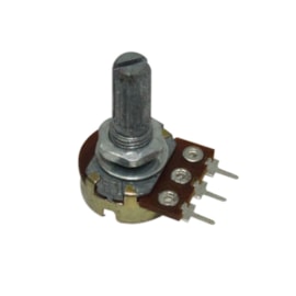 Potenciômetro Linear KB 16MM 2K OHMS Eixo L20 sem Chave Arsolcomp Potenciômetro Linear KB 16MM 2K OHMS Eixo L20 sem Chave Arsolcomp