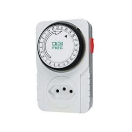 Programador de Horário Analógico para Tomada 127/220V Digimec Programador de Horário Analógico para Tomada 127/220V Digimec
