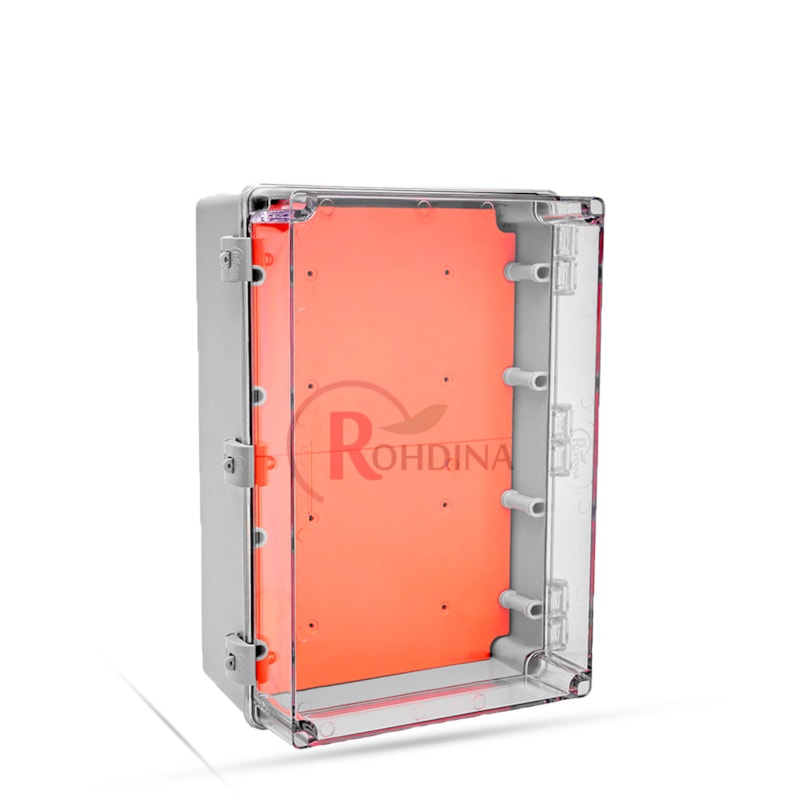 Quadro De Comando Ip68 450x300x200mm Tampa Transparente - ROHDINA