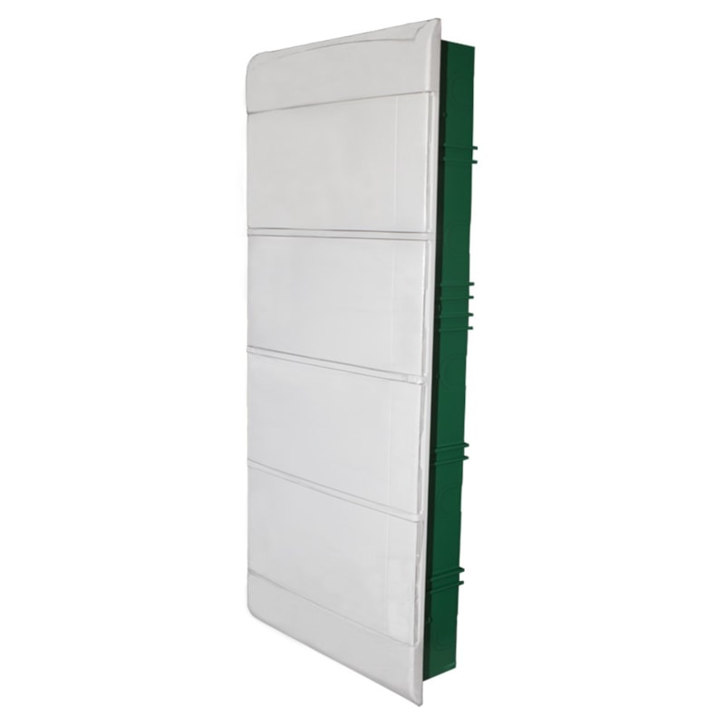 Quadro Embutir 48 Din Sem Barramento Porta Branca Schneider