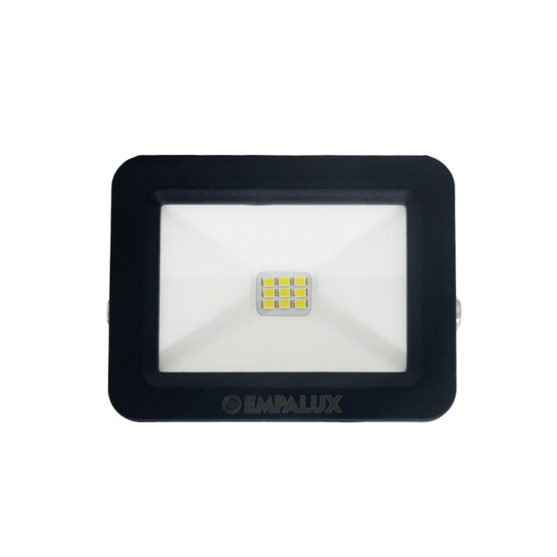 Refletor Led 10W 5500K 800Lm Preto Ip66 Bivolt Empalux