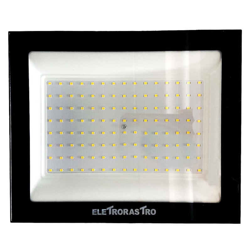 Refletor Led  150W 6500K 15000Lm Preto Ip66 Bivolt Eletrorastro