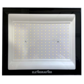 Refletor Led  200W 3000K 20000Lm Preto Ip66 Bivolt Eletrorastro