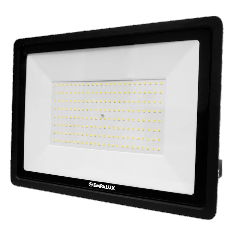 Refletor Led  200W 6500K 15000Lm Preto Ip66 Bivolt Empalux