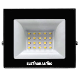 Refletor LED 30W 3000k Luz Branco 3000LM Quente Bivolt Eletrorastro