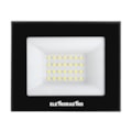 Refletor LED 30w 6500k Branco Frio 3000lm Preto Ip66 Bivolt Eletrorastro