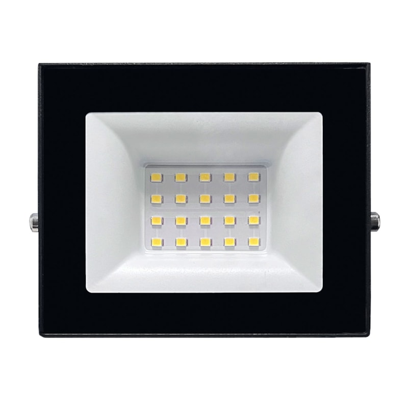 Refletor Led 30W Cor Verde Ip66 Bivolt Preto Rajix
