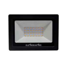 Refletor LED 30W Luz Amarela 127V Eletrorastro Refletor LED 30W Luz Amarela 127V Eletrorastro