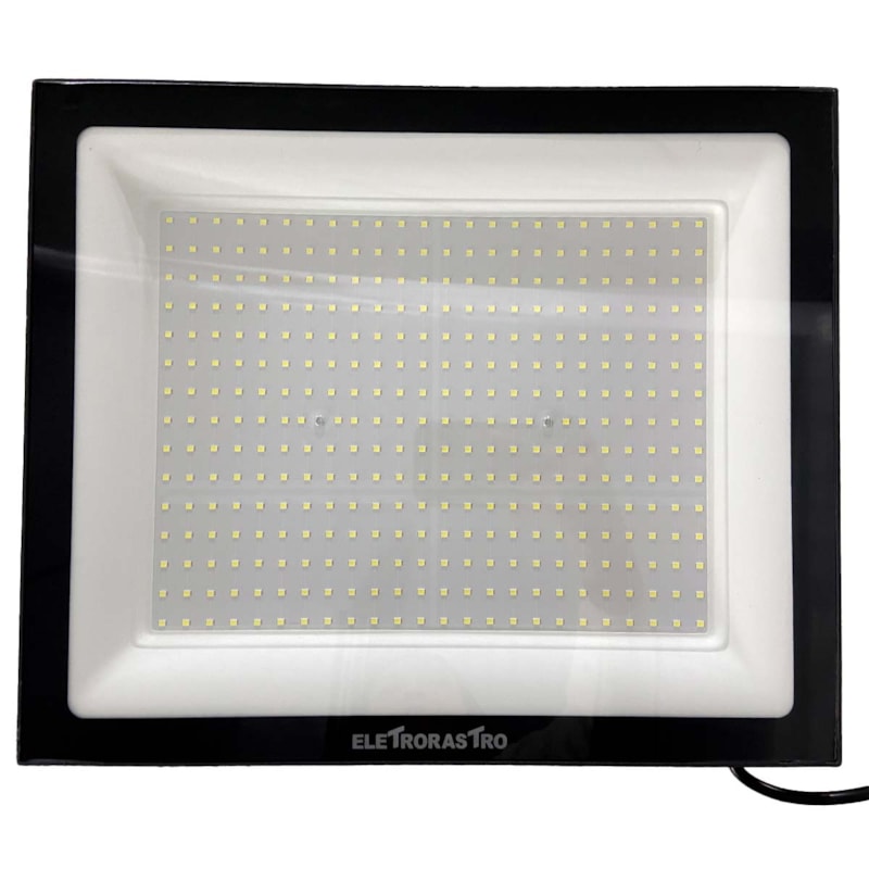 Refletor Led  400W 6500K 40000Lm Preto Ip66 Bivolt Eletrorastro