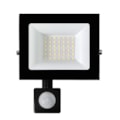 Refletor Led 50w 6500k Branco Frio 5000 Lumens Preto Com Sensor IP66 Bivolt RE-50W-65S Eletrorastro