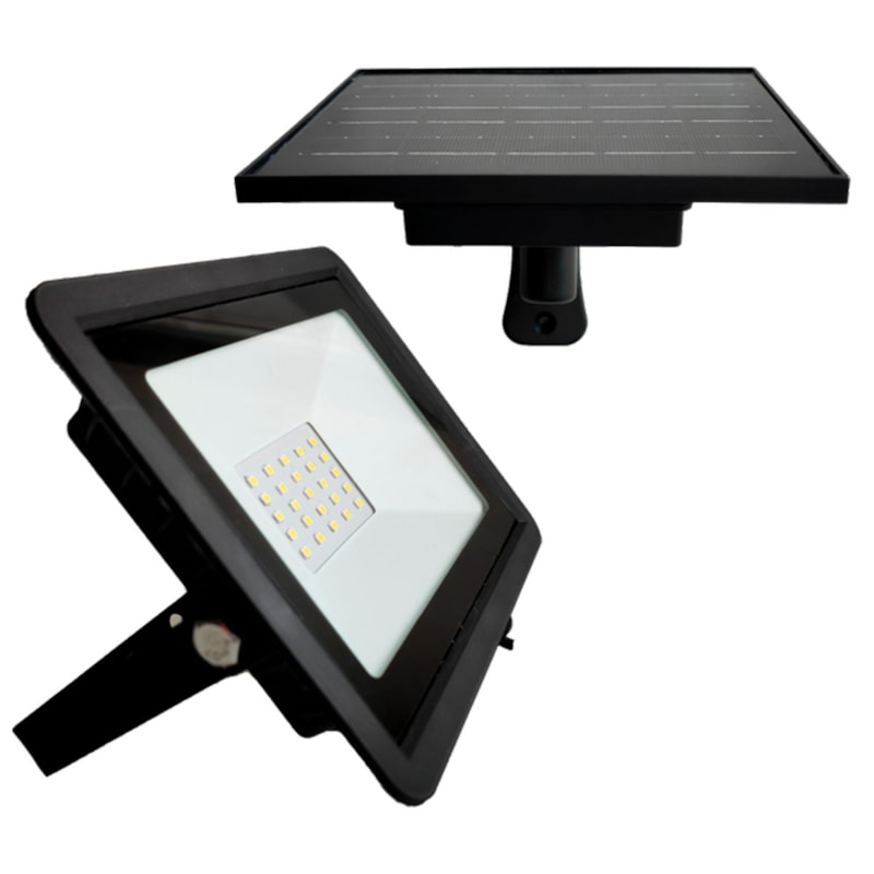 Refletor Led Solar 4,4W 6000K 600Lm Ip54 Ecoforce