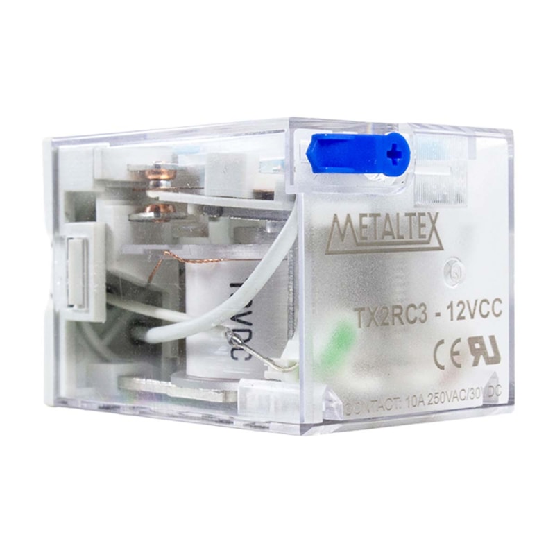Rele Comando 10A 24Vdc 2 Reversíveis Metaltex