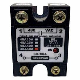 Rele de Estado Sólido 48A50 50 Amperes 90-240VCA LOTI