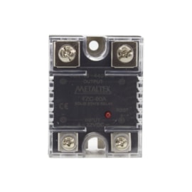Relé de estado sólido TZC-60A 380VCA 4-32VCC Metaltex Relé de estado sólido TZC-60A 380VCA 4-32VCC Metaltex