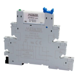 Rele de interface para trilho DIN 12VAC/VDC 6A RELE JZ1RC2+PRT8 PRZ-1R-12 Metaltex