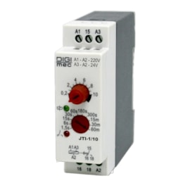 Relé de Tempo Multi Escala JTI-1/10 1,5 Segundos-60 Minutos 24VCA/VCC Digimec