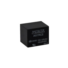 Relé Miniatura de Potência 1 REV. 15A 12VCC Metaltex Relé Miniatura de Potência 1 REV. 15A 12VCC Metaltex