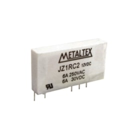 Relé Miniatura de Potência 1 Reversível 6A 12VCC JZ1RC2 Metaltex