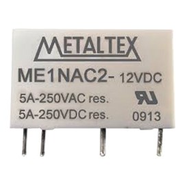 Relé Miniatura de Potência 12vcc 1NA ME1NAC2 Metaltex
