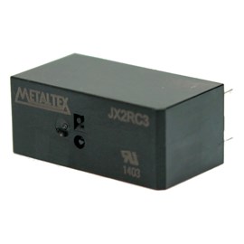 Relé Miniatura de Potência 24VCC 8A JX2RC3 Metaltex