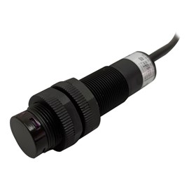 Sensor Fotoelétrico 10-30vcc  M18 Plástico Retroreflexivo 5m NPN Com Espelho T18R-5MDN METALTEX
