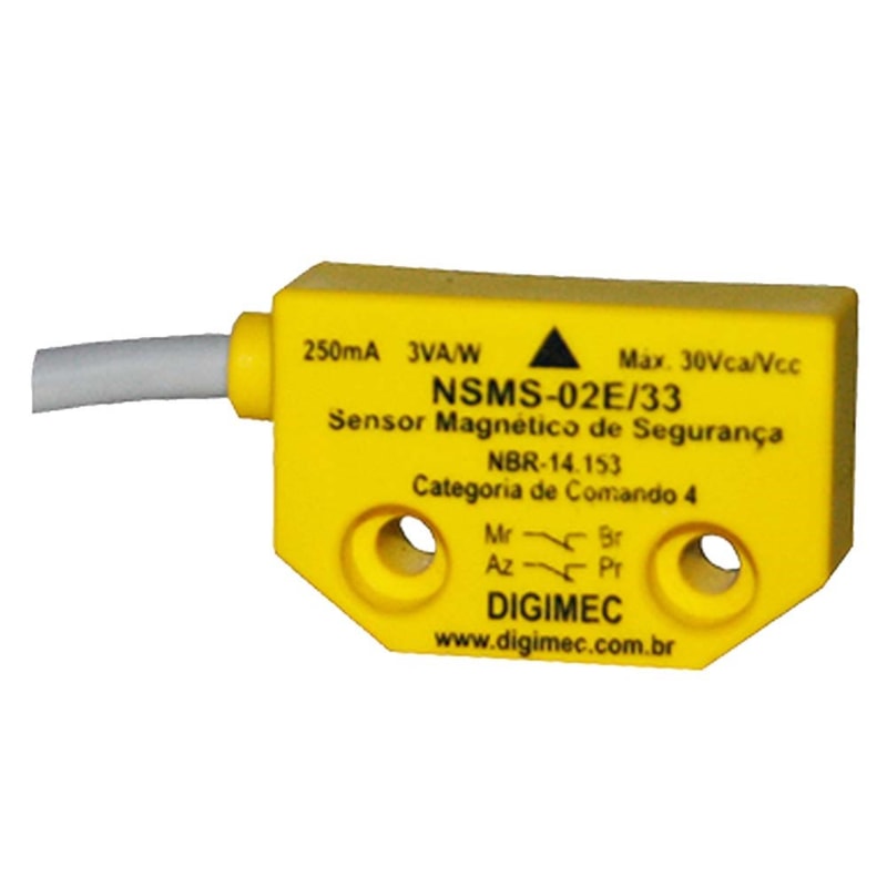 Sensor Magnético Nsms-02E/33 Cat.4 Cabo Esquerdo Digimec