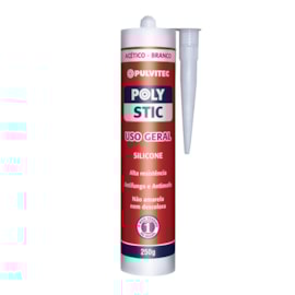 Silicone Selante Acético Uso Geral 250g Branco Pulvitec