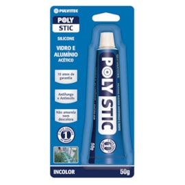 Silicone Vidro e Alumínio 50g Incolor Pulvitec