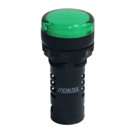 Sinaleiro LED L20-R1-GP Verde 110V Metaltex Sinaleiro LED L20-R1-GP Verde 110V Metaltex
