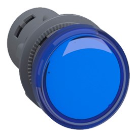 Sinalizador 22mm plástico LED azul 24VCA/CC Schneider