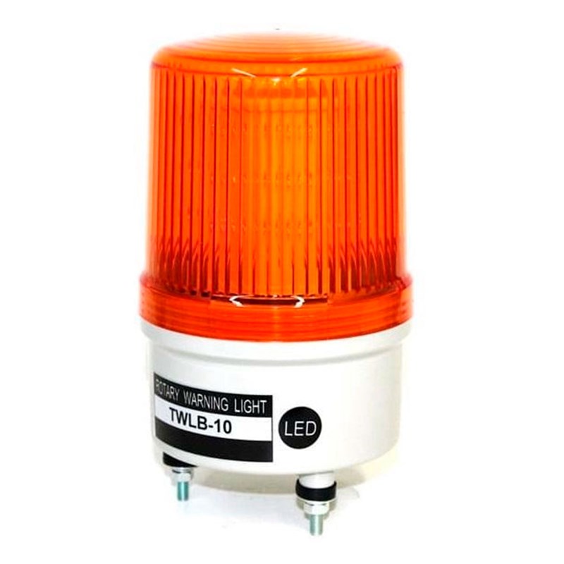 Sinalizador de Emergência Rotativo de LED/Buzzer Laranja 24V TWLB-10L7O Metaltex