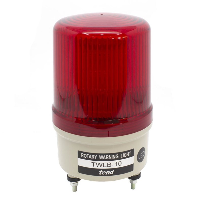 Sinalizador de Emergência Rotativo de LED/Buzzer Vermelho 220V 80DB TWLB-10L2R Metaltex