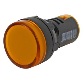 Sinalizador LED Amarelo 24V IP65 22mm L20-AR7-Y Metaltex