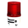 Sinalizador Rotativo LED E Buzzer Vermelho 12VCA/VCC Metaltex