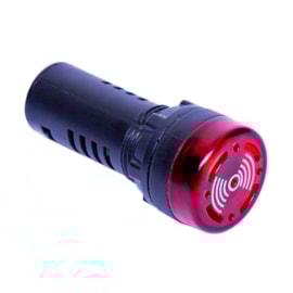 Sinalizador Sonoro de LED 220V Vermelho SSA-22VM Altronic Sinalizador Sonoro de LED 220V Vermelho SSA-22VM Altronic