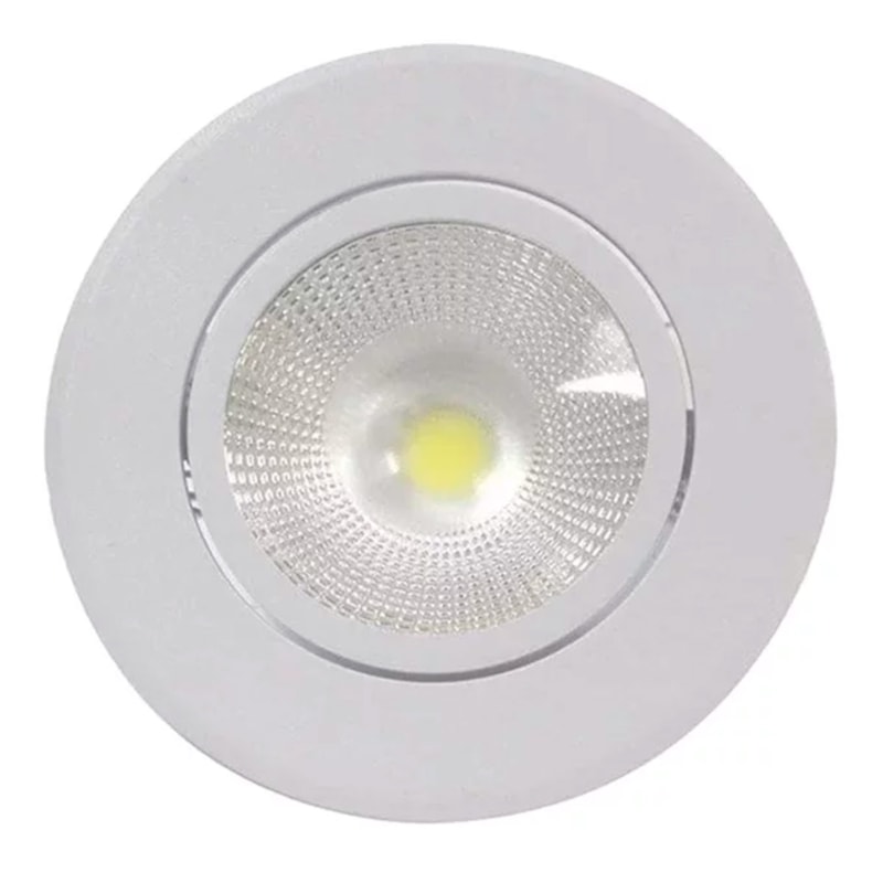 Spot de Embutir LED 10W Luz Branco Quente Bivolt Redondo Empalux