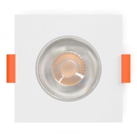 Spot de Embutir LED 3W Luz Amarela Bivolt Quadrado Bronzearte Spot de Embutir LED 3W Luz Amarela Bivolt Quadrado Bronzearte