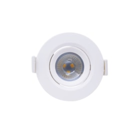 Spot de Embutir LED 3W Luz Amarela Bivolt Redondo Empalux Spot de Embutir LED 3W Luz Amarela Bivolt Redondo Empalux