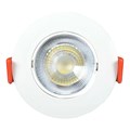 Spot de Embutir LED 3W Luz Branco Quente Bivolt Redondo Branco Bronzearte