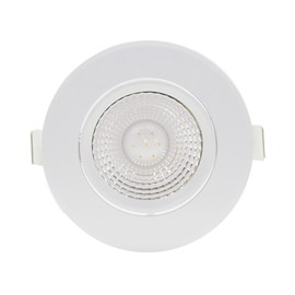 Spot de Embutir LED 5W Luz Branco Quente Bivolt Redondo Branco Startec
