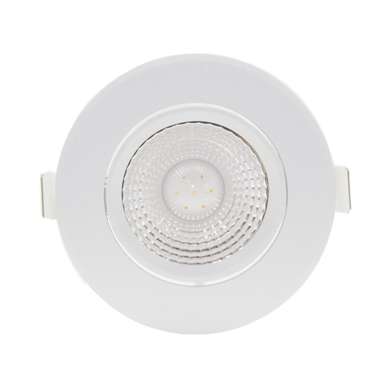 Spot de Embutir LED 5W Luz Branco Quente Bivolt Redondo Branco Startec
