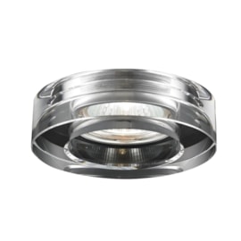 Spot de Embutir Redondo SE-007 10cm com Cristal Translucido Cromado Mais Luz Spot de Embutir Redondo SE-007 10cm com Cristal Translucido Cromado Mais Luz
