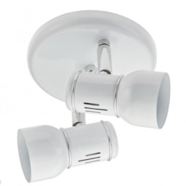 Spot de Sobrepor New 2 Lâmpadas Branco Dital Spot de Sobrepor New 2 Lâmpadas Branco Dital