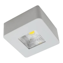 Spot de Sobrepor Pill Quadrado 5W Luz Amarela Bella Spot de Sobrepor Pill Quadrado 5W Luz Amarela Bella