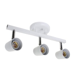 Spot de Sobrepor Versátil 3 Lâmpadas Branco Dital Spot de Sobrepor Versátil 3 Lâmpadas Branco Dital