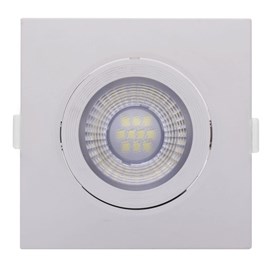 Spot LED de Embutir Quadrado 10W Luz Branco Quente Empalux