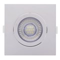 Spot LED de Embutir Quadrado 6W Luz Branco Quente Empalux