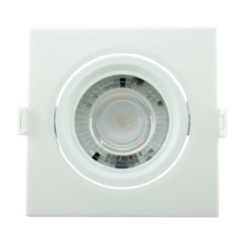 Spot Led Embutir 10W 6000K 900Lm Quadrado Branco Bivolt Eletrorastro