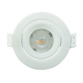 Spot Led Embutir 3,0W 3000K 270Lm Redondo Branco Bivolt Eletrorastro