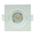 Spot LED Embutir 3,0w 3000k Branco Quente 270 Lumens Quadrado Branco Bivolt ELE-3W-3000-QD Eletrorastro
